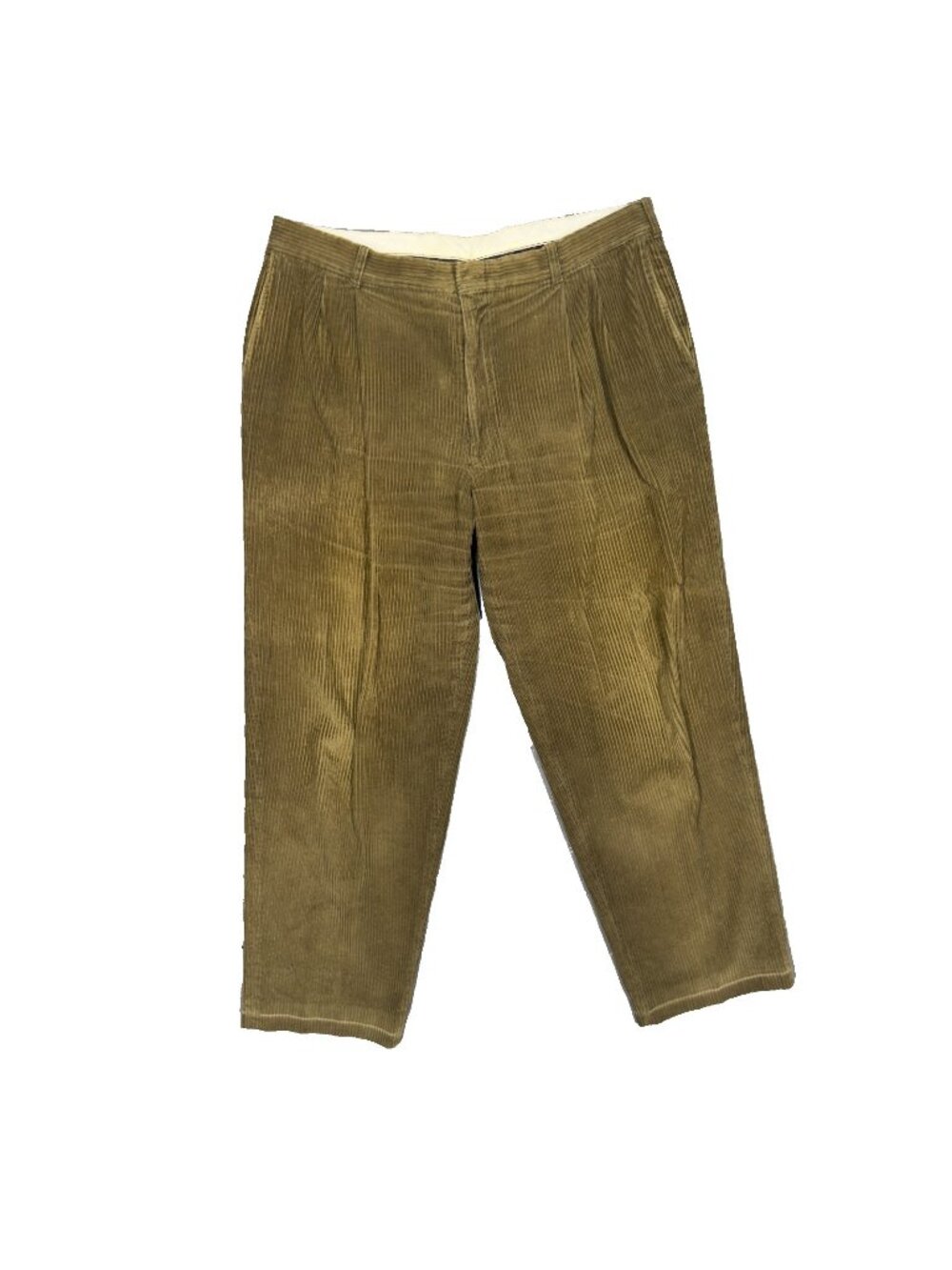 Vintage Riviera Corduroy Pants Pleated Canada 100% Cotton 34x29
